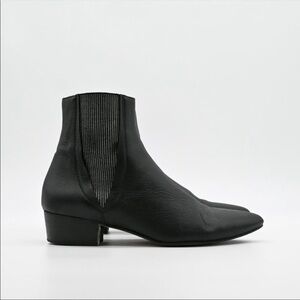 Pure Navy Hubert Leather‎ Chelsea Boot Black Size 7.5